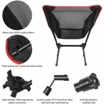 Lixada Aluminium Folding Chair 42 x 15.5 x 13.5cm