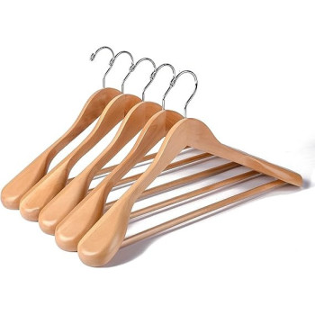 Hnager Pack Of 5Pcs- Anti Theft With Security Hooks Beige