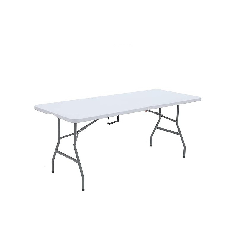 Lannyhome Foldable Table White 180 x 70Centimeter