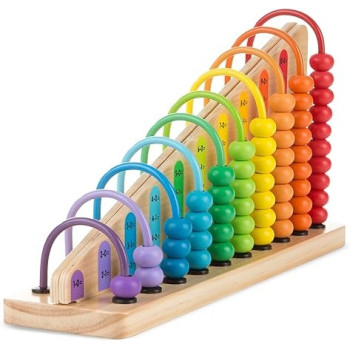 Trinkets And More Wooden Double-Sided Calculation Shelf Abacus Sg-Tog
