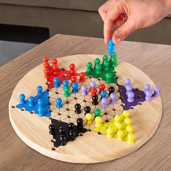 Bjm Chinese Checkers Desktop Game Set