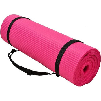 Yoga Mat Fitness Pad Gym Cushion Deep Powder 173 x 61cm