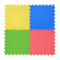 4-Piece Protective Floor Rubber Mat