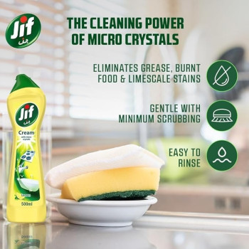 Jif Cream Kitchen Cleanser Clear 500ml