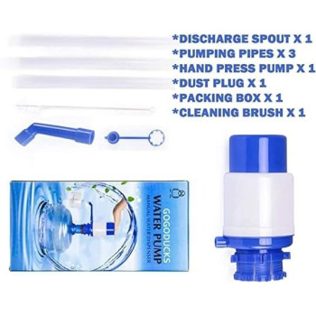 Artc Water Hand Press Pump Blue/White