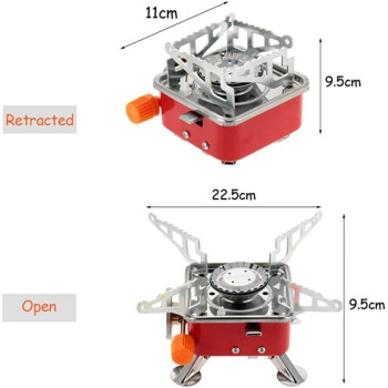 Portable Camping Gas Stove 11.2 x 9.5 x 11.2cm