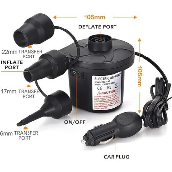 Electric Air Mattress Portable Camping Pump