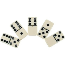 Graphitos 28-Piece Double 6 Colour Dot Domino Game Set