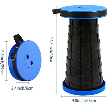 Portable Retractable Stool Outdoor Safe Stable Folding 30 x 10 x 5cm