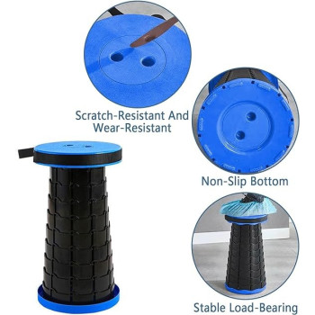 Portable Retractable Stool Outdoor Safe Stable Folding 30 x 10 x 5cm