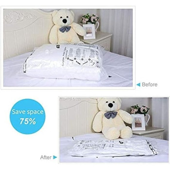 2 Piece Vacuum Storage Bag Clear 1300 x 1100Mm