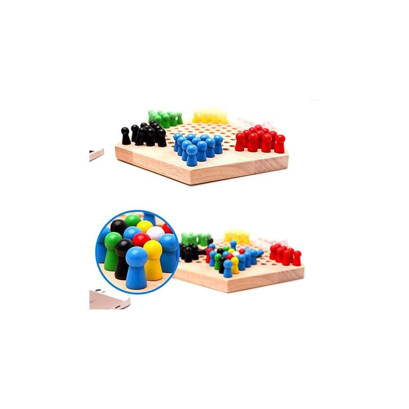 Viga Chinese Checkers 31.5 x 28 x 3.7cm