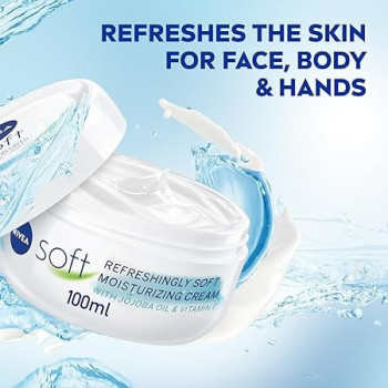 Nivea Refreshingly Soft Moisturizing Cream White 100 ml