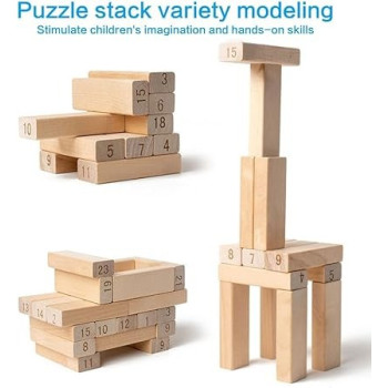 54-Piece Jenga Wooden Blocks