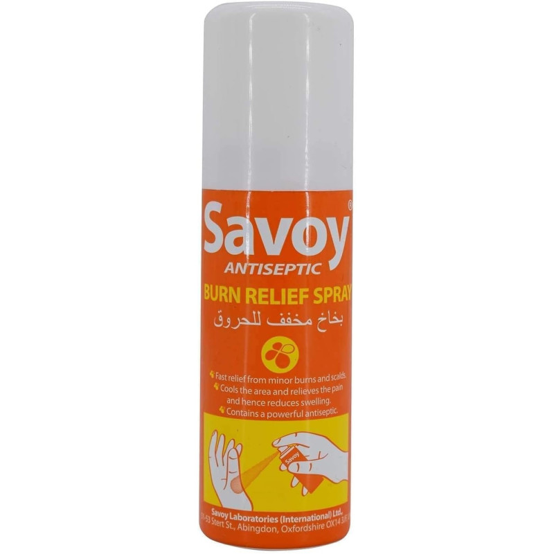 Savoy Antiseptic Burn Relief Spray
