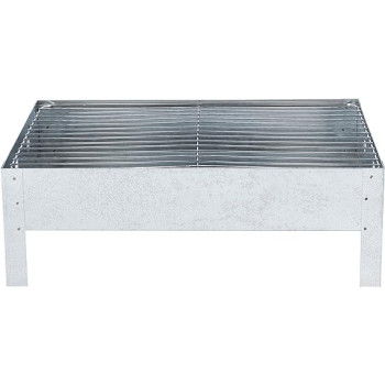 Royalford Bbq Stand With Grill Silver 39 x 23