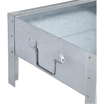 Royalford Bbq Stand With Grill Silver 39 x 23