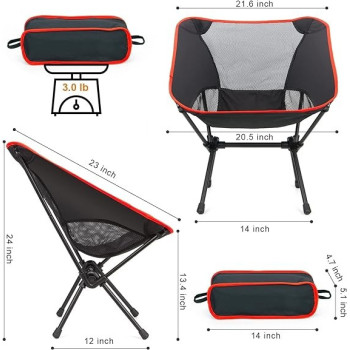 Portable Folding Camping Chair With Carry Pouch