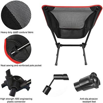 Portable Folding Camping Chair With Carry Pouch