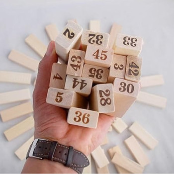 Bosideng 54Pcs/Lot Digital Layers Stacked High Building Leisure Wooden Kids Gift Toys Puzzles Toy