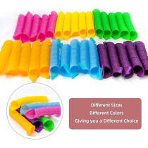 Shafire 20-Piece Hair Curler Set Green/Pink/Blue Colour