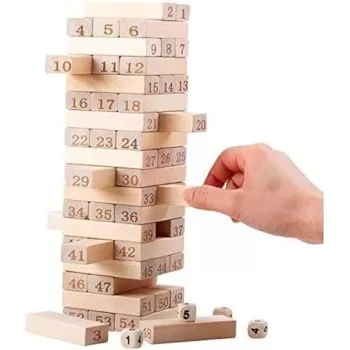 Lucky 54-Piece Wooden Tower...