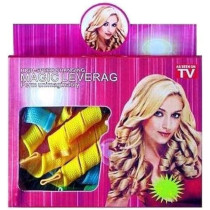 Magic Leverag 18-Piece Diy Hair Curler Set Yellow/Blue/Green