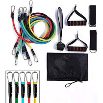11-Piece Fitness Exercise Resistance Band Set