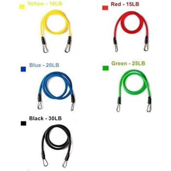 11-Piece Fitness Exercise Resistance Band Set