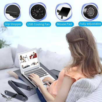 Foldable Laptop Stand With Cooling Fan