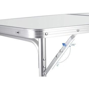 Kadi Outdoor Aluminum Folding Table 120 x 70 x 60cm