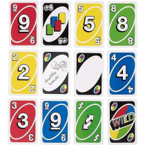 Uno Playing Card Game With Customizable Wild Card