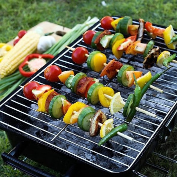 Bamboo Bbq Skewers Beige 30Centimeter