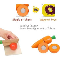 Beauenty Cutting Fruits Vegetables Colorful Pretend Play Set