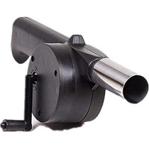 Outdoor Cooking Bbq Fan Air Blower Black 25Centimeter