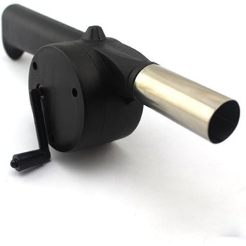Outdoor Cooking Bbq Fan Air Blower Black 25Centimeter