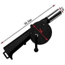 Outdoor Cooking Bbq Fan Air Blower Black 25Centimeter