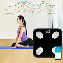 Led Display Smart Mini Body Fat Analyzer Bluetooth Digital Weight Bathroom Scale
