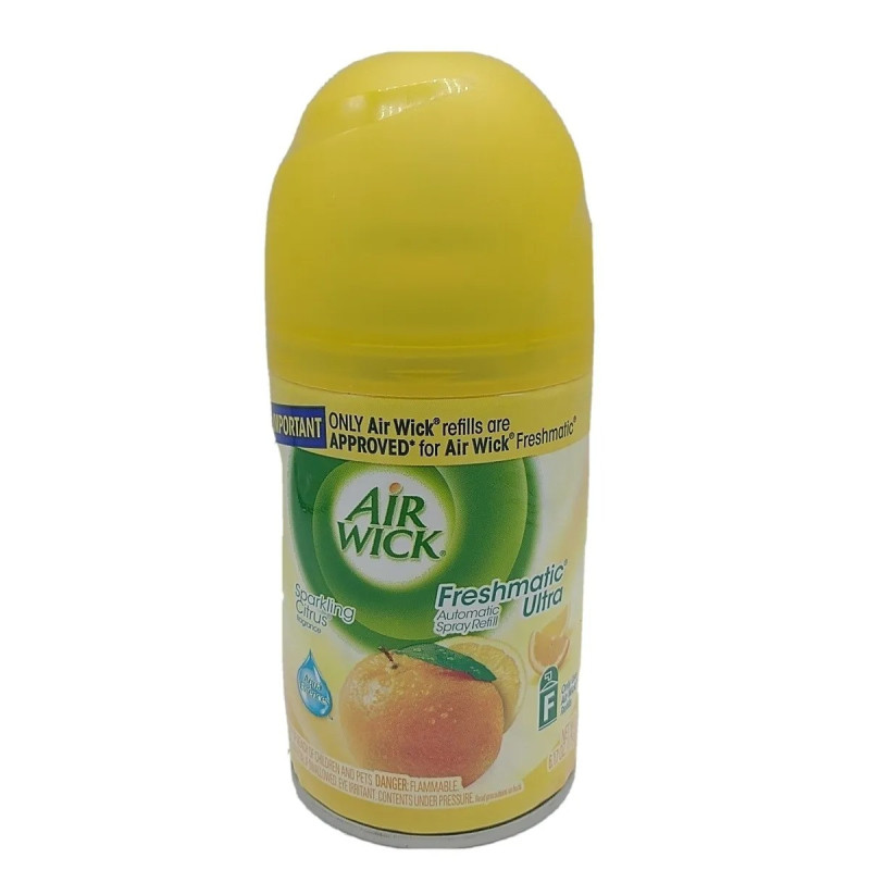 Air Wick Pack Of 2 Citrus Sparkling Freshmatic Refill Yellow/Green 2 x 250 ml