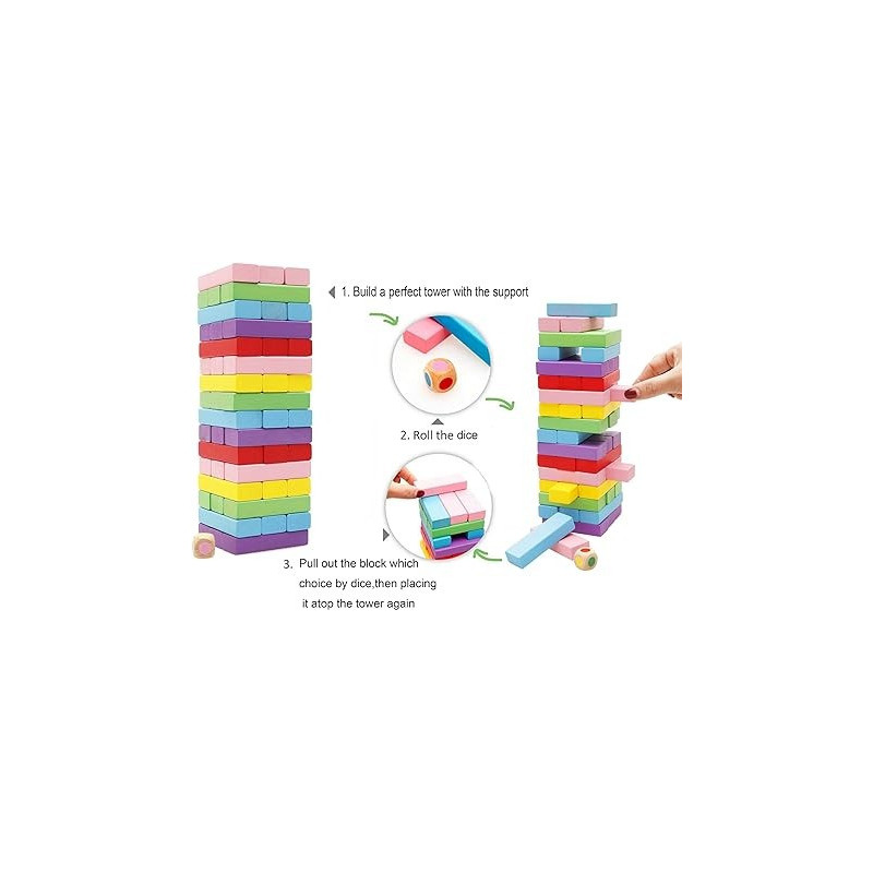 Webby 48-Piece Wooden Building Block