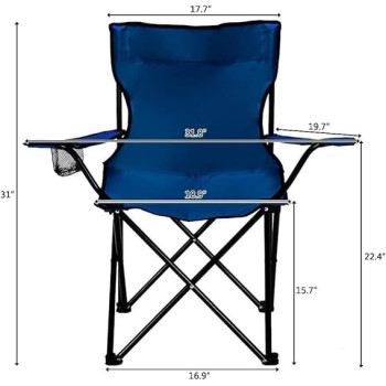 Rubik Folding Camping Chair 31 x 17.7 x 19.7 Inch