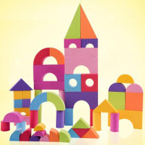 Gobuy 50-Piece Foam Building Block Set For 3+ Years