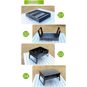 Bbq Charcoal Grill Black 35 x 27.5Centimeter