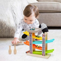 Wooden Racing Car With Ramp Set