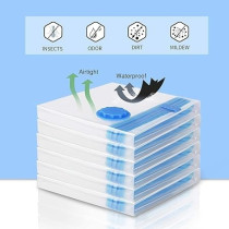 Beauenty 7-Piece Vacuum Storage Bag With Suction Pump Multicolour 60 x 80cm