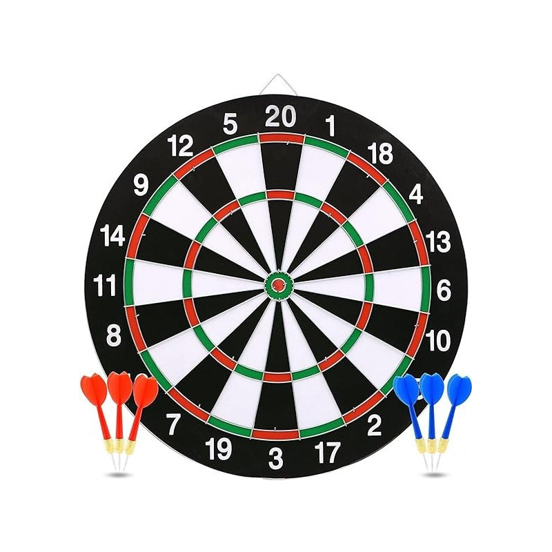 Double Sided Board Game With Darts