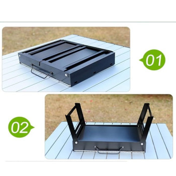 Biki Portable Bbq Charcoal Grill Black 35 x 27 x 20cm