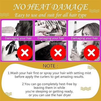 40-Piece Hair Curler Multicolour 50cm