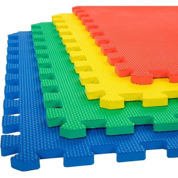 Rbwtoys 4-Piece Interlocking Floor Foam Mat Set 60 x 60cm