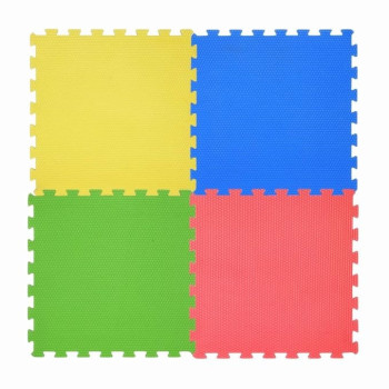 Rbwtoys 4-Piece Interlocking Floor Foam Mat Set 60 x 60cm